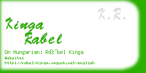 kinga rabel business card